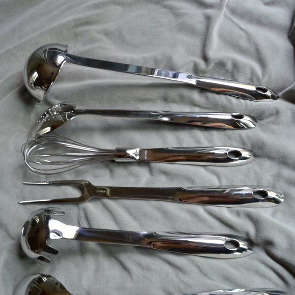 All-Clad Stainless Steel Kitchen Tool Set; 8 piece - Picture 14 of 15